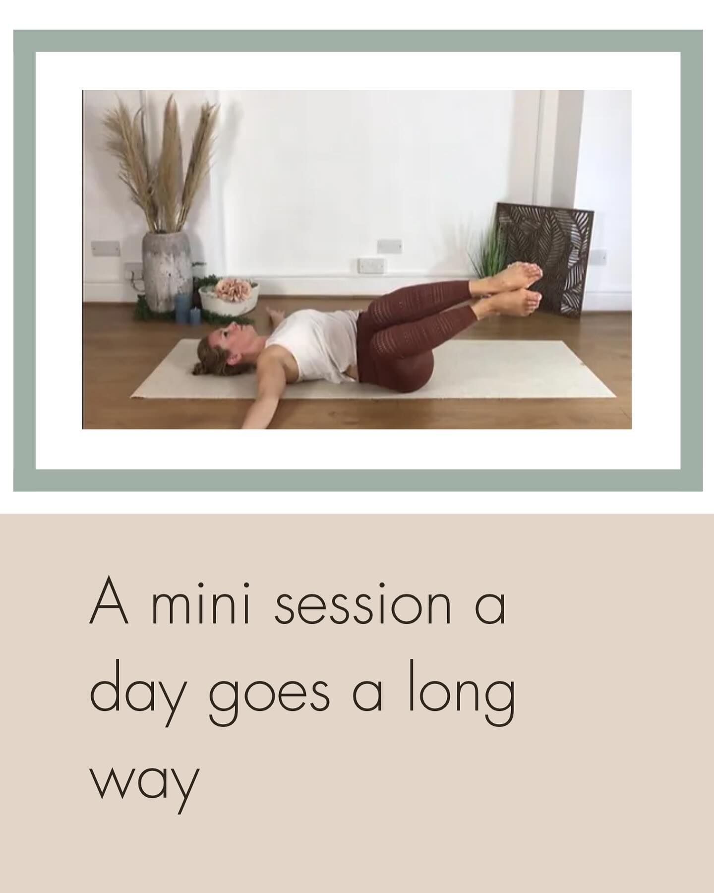 This month’s challenge is ‘A mini session a day goes a long way’. 

Sometimes we put off doing exercise because it feels like it takes too long out of our day. But little and often goes a long way. This month I have given you some mini targeted sessions to do each day so it is realistic to fit into your busy schedule. These mini videos will make it easy to add this into your routine. You could do these videos for a little session when you wake up in the morning or maybe after a long day at work. 

Get signed up to the Core Membership to get involved. Link in bio. 

#pilates #pilatesmini #coresession #pilatesonline #core #coremembership