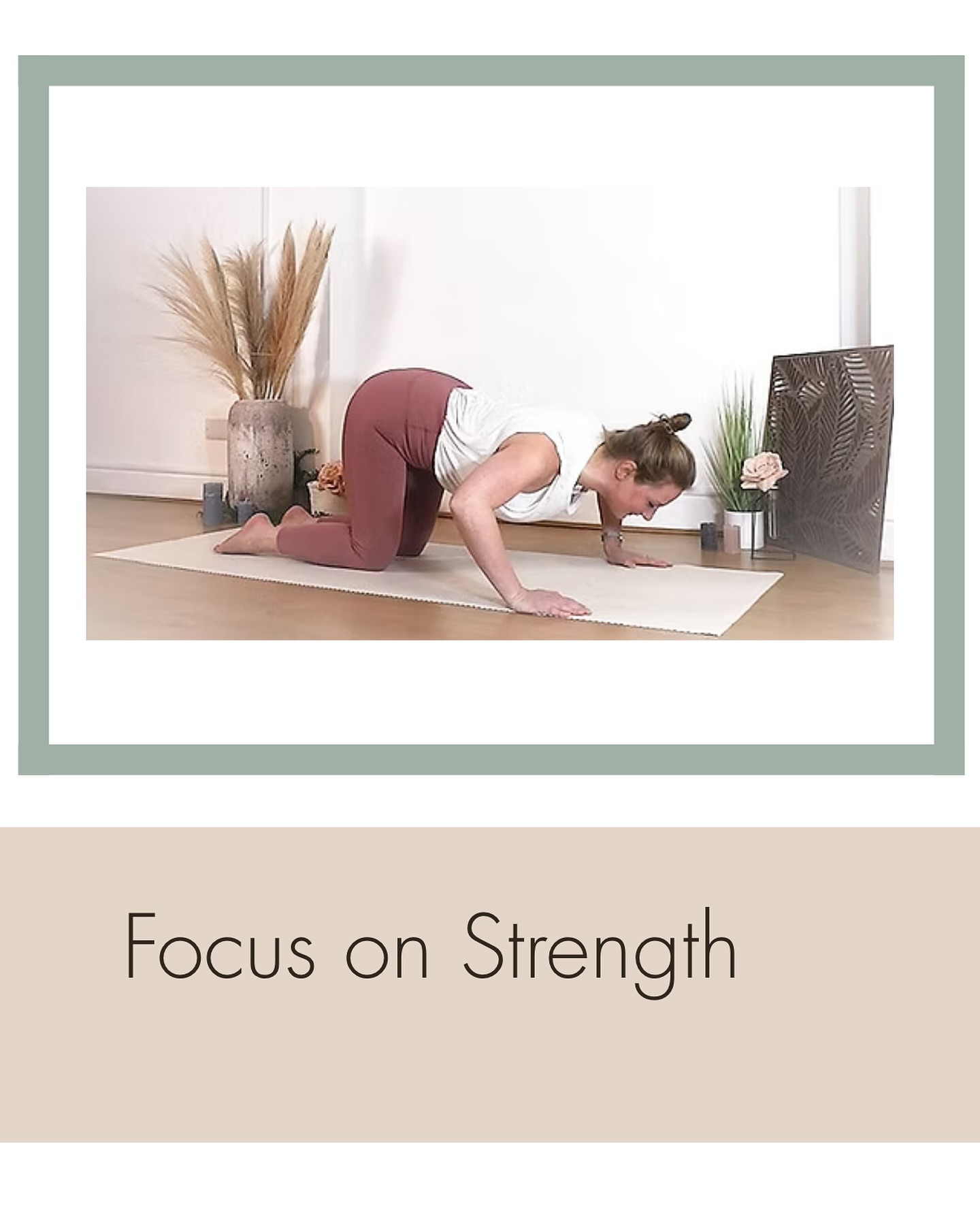 This months challenge is to Focus on Strength. 

Let’s have a month to focus on strength. Building your strength can have so many positive knock on affects on the rest of your body.. and your energy. 

Feeling strong can eliminate achy knees, shoulder pain and back pain, giving you over all health. 

As always being consistent is key so I have selected mini sessions that are no longer than 20 minutes to make them easy to fit in. 

Come and join the challenge so you will feel the difference after a few weeks of focus.

To join the challenge sign up to the Core Membership which is £15 per month with the first 7 days free for new members. 

#pilates #pilatescore #corestrength #pilatesstrength #coremembership #onlinepilates