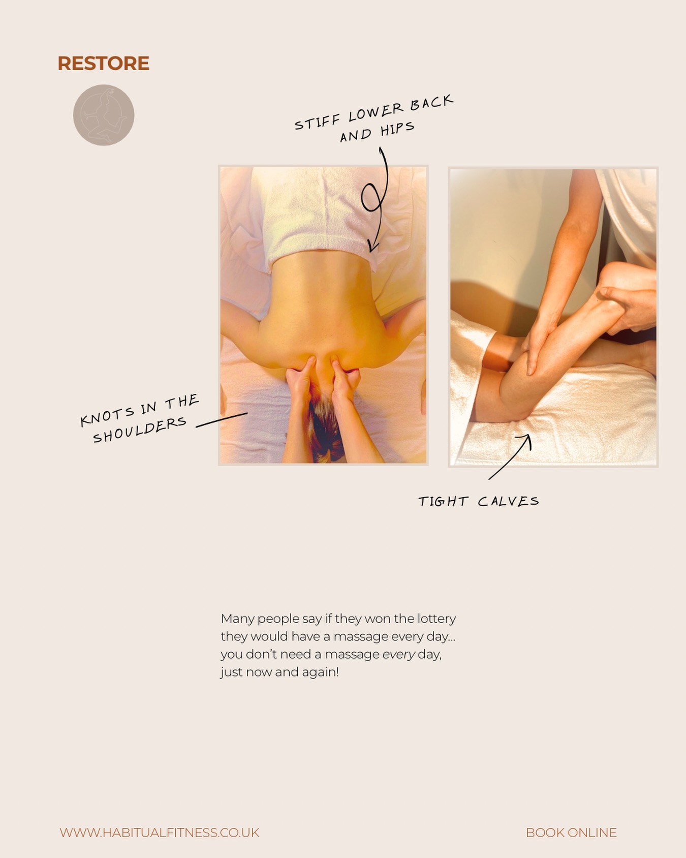 You don’t need to win the lottery. 

Life’s too short, just get a massage. 

#massage #massageinchorlton #chorlton