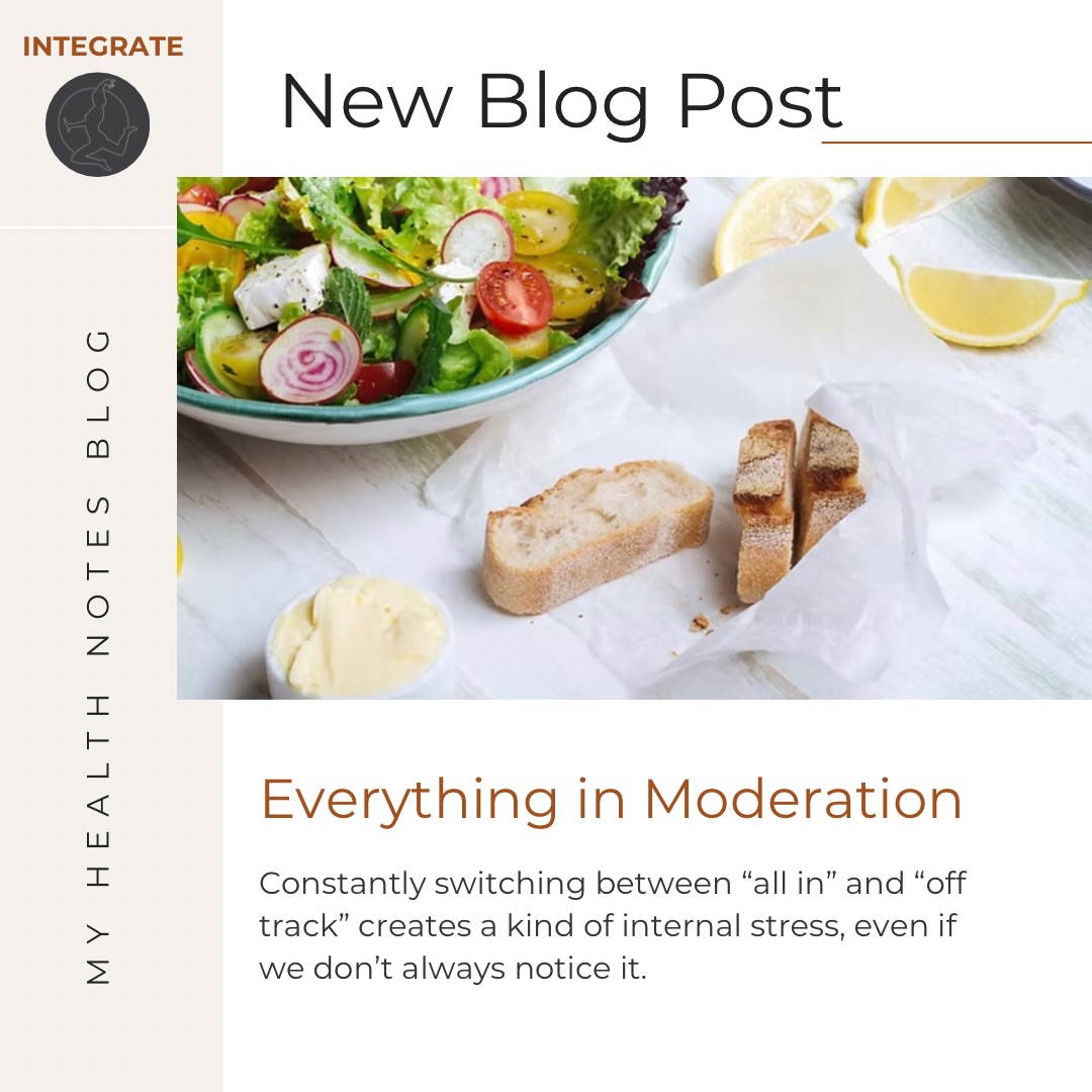 I have started a blog called ‘My Health Notes’

My aim is to share my thoughts, tools, facts and reflections that could help you navigate life with a bit more kindness and clarity, without expectations or pressure. 

These are my points of views that have helped me. 

I hope you like it, comments are welcomed on the blog so feel free to write your thoughts on these topics. 

To read My Health Notes go to the link in my bio or go straight to my website. 

INTEGRATE

#integrate #habit #blog #myhealthnotes